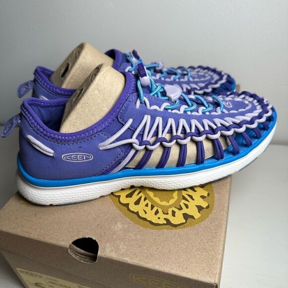 Keen Big Kid’s liberty azure blue shoes size New! #4-0013 - Picture 3 of 8